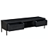 TV-meubel York Industrieel Hout Zwart 240cm