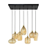 Hanglamp 4+3 V-shape pattern mix
