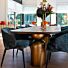Stoel Amphara Blue Chenille Fire Retardant