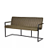 LABEL51 Eetkamerbank Denmark - Army green - Microfiber - 155 cm
