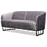 2-zitsbank Morgan Scandinavisch Dark Grey 
