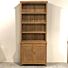 Wandkast Hout 2 Deuren 4 Schappen 