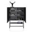 Highboard Carving 120 Cm Castle Black