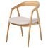Armstoel Dante Eik Naturel Creme