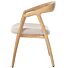 Armstoel Dante Eik Naturel Creme