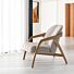Fauteuil Dante Eik Naturel Creme