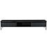 TV-meubel York Industrieel Hout Zwart 240cm