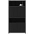  Boekenkast Diamond Zwart 180cm Eiken