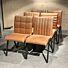 Moderne Eetkamerstoelen Cognac Set Van 6