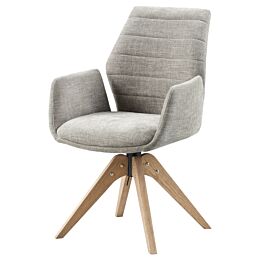Eetkamerstoel Dayla grijs hout 