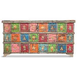 Kleurrijke India Ladekast