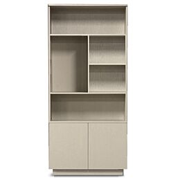 Boekenkast Eco Line 5 Vaks Links Taupe