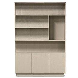 Boekenkast Ecoline 5 Vaks Breed Taupe