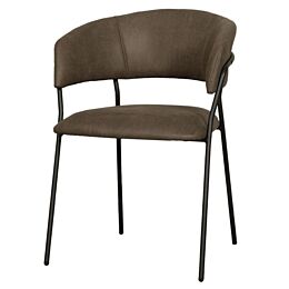 LABEL51 Eetkamerstoel Luuk Moss Micro Suede