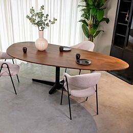 LABEL51 Eetkamertafel Rosie Nature Mangohout 220x100 cm