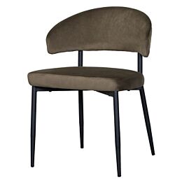 LABEL51 Eetkamerstoel Bliss Hunter Fluweel