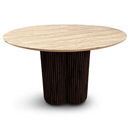 Roxy Eettafel Travertin Ø120