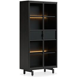 H&H Vitrine Ridgefield 100 Cm Antraciet