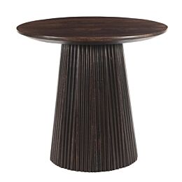 Bijzettafel Salvatora ø50 Mangohout Walnut