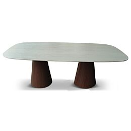 Eettafel Mira Deens Ovaal Met Walnoot Poten