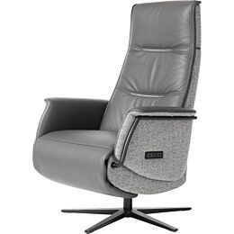 H&H Relaxfauteuil Minerva Antraciet