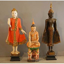 Buddha Standing Orange Thailand 
