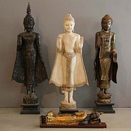 Buddha Standing Black Thailand