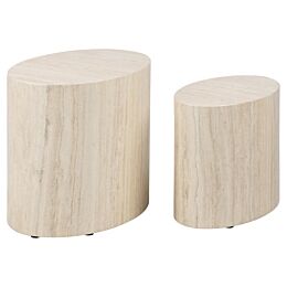 Salontafelset Van 2 Cemi Travertine