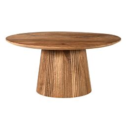 Salontafel Salvatora ø80 Mangohout Bruin