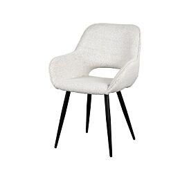 Eetkamerstoel Fer Wit Boucle