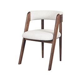 Eetkamerstoel Sasha Wit Boucle