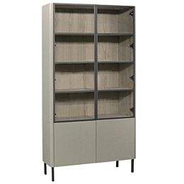 Glaskast Eiken Milano