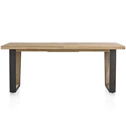 H&H Uitschuiftafel Metalox 190 X 100 Cm (+ 50 Cm)