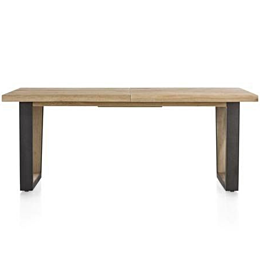 H&H Uitschuiftafel Metalox 190 X 100 Cm (+ 50 Cm)