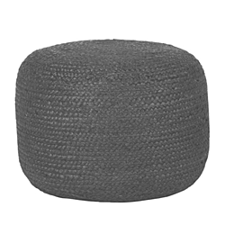 LABEL51 Poef Jute - Zwart - Jute - 50 cm