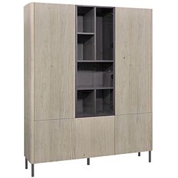 Glaskast Eiken Milano
