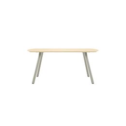 Eetkamertafel Niora Rechthoek 180x100 Cm Silk Grey Naturel