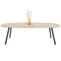 Eetkamertafel Niora Deens Ovaal 240x115 Cm Graphite Naturel