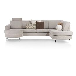 Hoekbank Alcona Ottomane Rechts Beige