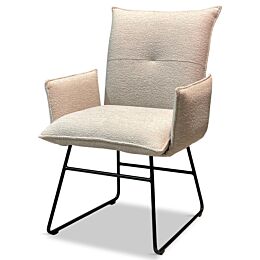 Eetkamerstoel Ivory Met Armleuning Beige 