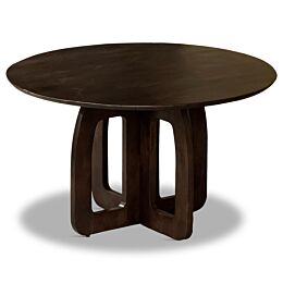 Eettafel Sleeper Rond 130 cm Walnoot Open Poot