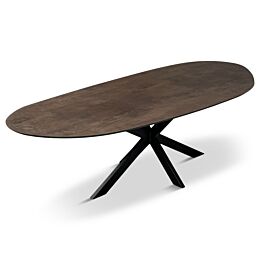 Eettafel Stone HPL Bruin 