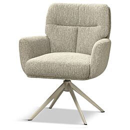 Armstoel Jessie Lodge Naturel Beige Poot
