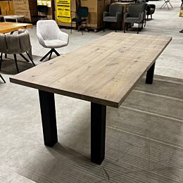Eetkamertafel Eiken Grijs 240 x 100 cm 