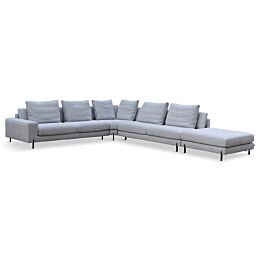 Moderne Hoekbank Salvano Grijs 