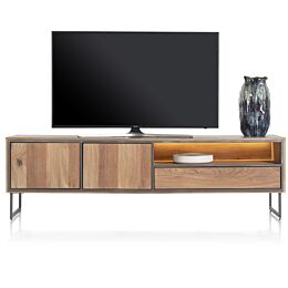 Lowboard Trapani 200 Cm - 2-Deuren + 1-Lade + 1-Niche (+ LED)