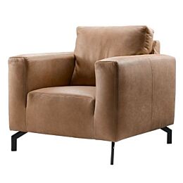 Fauteuil Noria cognac leer