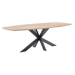 Eettafel Nemaro Tonvormig Eiken Snow 240x110 cm