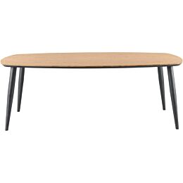 Eettafel Canarias rond HPL zwart ø130cm