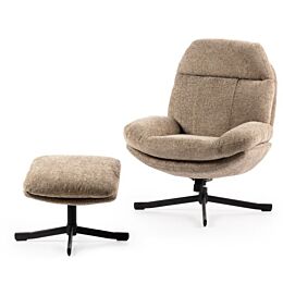 Relaxfauteuil Lenn taupe
